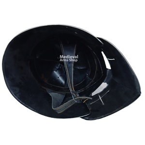 Casco Barbuta Medieval con Acabado Plateado, Armadura de Caballero de Acero Suave para Reenactment, Disfraz Histórico y Decoración de Halloween - Product Image 2