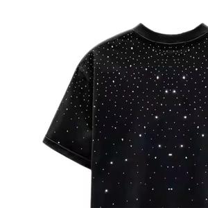 เสื้อยืดผู้ชายประดับเพชร ดีไซน์ใหม่ ขายดีที่สุด รับผลิตตามสั่ง คุณภาพสูง ตอบโจทย์ความต้องการ ขายส่งเสื้อยืดผู้ชายประดับเพชร - Product Image 3