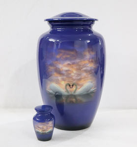 Urne funéraire et récipient à cendres en aluminium de haute qualité, très demandés, pour adultes, pour conserver les cendres de proches, fournitures funéraires - Product Image 2