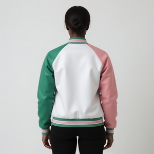 Custom for Alpha Kapa Baseball Satin Varsity Jacket Sorority Heritage Masonic Regalia Wear <b>Stand</b> Collar Embroidery Lightweight - Product Image 6