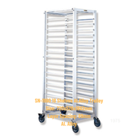Penutup Troli Roti Transparan PVC Atlas Star Model SN-1990/SN-1975 Komersial untuk Toko Roti, Restoran, Dapur 740x545x1700mm