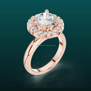 GODness 14K แหวนสัญญาแบบเรียบง่ายสำหรับแฟนเงินแท้สลักเองได้ - Product Image 1