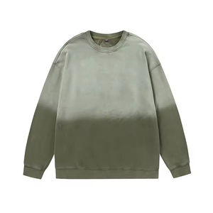 เสื้อสเวตเชิ้ตผ้าฝ้ายฟลีซย้อมสีแบบไทไดสำหรับผู้ชาย สไตล์ลำลองแนวสตรีทแวร์ - Product Image 4
