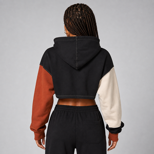 Top Quality <b>Women's</b> Cropped <b>Hoodie</b> Custom Logo <b>Soft</b> Cotton Fleece Warm Breathable Pullover Casual Wear <b>Women</b> Cropped <b>Hoodie</b> - Product Image 6