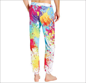 Best Material Men's Casual Jogger Pants Breathable Slim <b>Overalls</b> with Straight Pattern Hot Trending Sublimation Print - Product Image 6