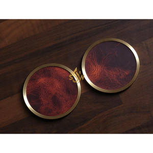 Superior Quality Copper <b>Coaster</b> Tableware Decoration Office Room Copper <b>Drink</b> <b>Coaster</b> for Customized Sale Available at Low Cost - Product Image 3
