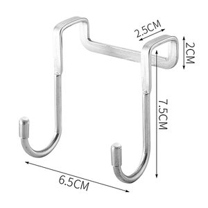 Ensemble de crochets de porte en acier inoxydable, crochets de suspension polyvalents pour serviettes, sacs, vêtements, cuisine - Product Image 6