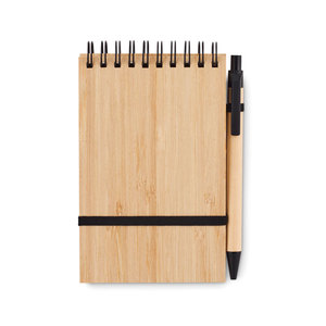 หนังสือ sonora BAM A6สมุดบันทึกไม้ไผ่ที่มีใบลาย - Product Image 1
