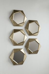 Round <b>Wall</b> <b>Mirror</b> <b>Set</b> Minimalist Decorative Glass Framed Convex Design for Indoor Use - Product Image 5