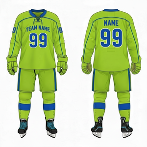 Jersey de Hockey sobre Hielo Personalizado al por Mayor OEM |   Uniformes de Hockey sobre Hielo Transpirables de Malla con Logotipo Personalizado, Fabricante de Uniformes de Hockey sobre Hielo OEM - Product Image 1