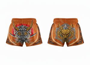 Shorts de Muay Thai personnalisés de haute qualité en polyester, imprimés par sublimation, pour l'entraînement de boxe, MMA et arts martiaux. - Product Image 6