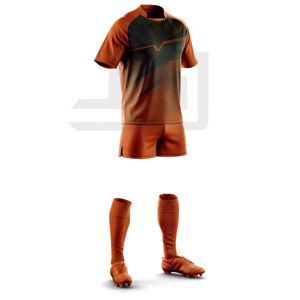 Ensemble d'uniformes de rugby personnalisés avec impression numérique, broderie 3D, coupe-vent, respirant, séchage rapide, maillot et short de sport athlétique - Product Image 3