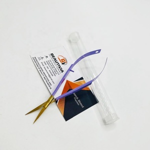 Tijeras de Manicura Beautivia International BI-MS-026, Tijeras Rectas Afiladas de Acero Inoxidable Sostenible con Microresorte - Product Image 1