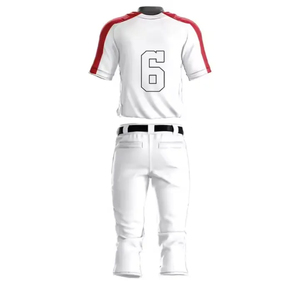 Custom Player <b>Name</b> Number Printed Moisture Wicking Breathable Anti-UV 100% Polyester Short Adult Size Baseball Uniform Sets - Product Image 4