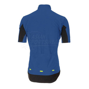 เสื้อจักรยานผู้ชายประสิทธิภาพสูง แห้งเร็ว ผลิตจากโพลีเอสเตอร์ 100% พร้อมดีไซน์สั่งทำพิเศษ สำหรับการปั่นระยะไกล ฝึกซ้อม และสวมใส่สบาย - Product Image 2