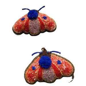 2025 última decoración colgante inspirada en mariposas de terciopelo y cuentas adorno inspirado en la naturaleza para el hogar o el árbol de vacaciones - Product Image 1