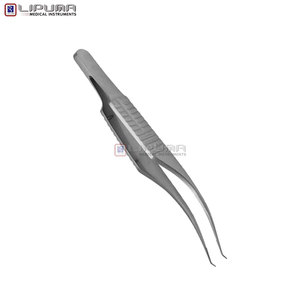 Pinzas Colibri Barraquer 0.12 mm 1 x 2 Dientes Mango Plano Acero Inoxidable Instrumentos Quirúrgicos Oftálmicos Cirugía Ocular - Product Image 2
