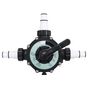 Vanne multi-ports 6 voies pour filtres de piscine, filtre à sable ABS 1,5 pouce - Product Image 3