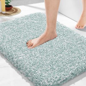 Hot Selling 17"x24" Microfiber Bath <b>Mat</b> Super <b>Absorbent</b> Non-Slip Floor Thick Plush Shaggy Tufted Bathroom Rug Washable Hotel - Product Image 1