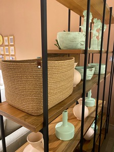 Simple Brown Storage <b>Basket</b> For Daily Use Organizer Home Bathroom Bedroom And Easy Access Storage Solution From India - Product Image 2