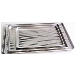 Bandejas de malla perforada manual de acero personalizadas para instrumental médico, para secado y desinfección de equipos quirúrgicos y dentales, CE - Product Image 2