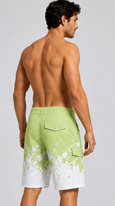 Custom Logo <b>Mens</b> Board Shorts Wholesale Quick Dry Swim <b>Trunks</b> Beach Shorts Surfing Wear Polyester Drawstring Pocket Lightweight - Product Image 3