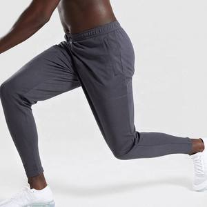 Pantalon de jogging pour homme noir et blanc avec cordon de serrage, taille élastique, décontracté, respirant, en polyester tricoté léger, coupe ajustée, automne - Product Image 6