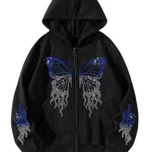 <b>Trendy</b> Wear Men Rhinestone <b>Hoodies</b> Diamond Style Sweatshirt Fashion Luxury Casual Street wear Unisex Pullover <b>Hoodies</b> For Men - Product Image 5