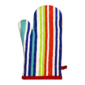Colorful StripeBeautiful <b>Oven</b> Mitts With Customized Size And Logo 100% Cotton <b>Oven</b> Mitts with Large size at affordable price - Product Image 3