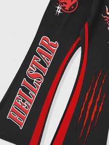 Conjunto de Sudadera con Capucha y Pantalones Deportivos Personalizados para Hombre, con Estampado DTG, Diseño de Calavera, Ropa Deportiva Informal de Algodón y Felpa, Venta al Por Mayor - Product Image 2