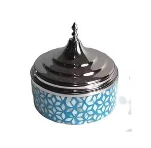 Olla Redonda de Acero Inoxidable con Tapa para Calentar Comida, Recipiente para Buffet, Calentador de Sopa para Catering, Olla para Servir en Hoteles y Restaurantes - Product Image 3