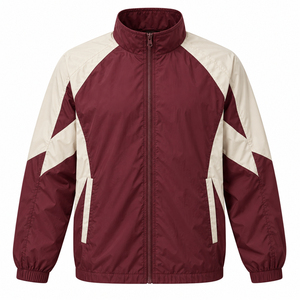 New Design Reasonable Price High Quality <b>Black</b> Men's <b>windbreaker</b> Jacket Premium & Breathable Custom Logo Print - Product Image 4