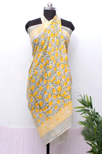 Women Cotton Block Print Pareo Beach <b>Wrap</b> Lightweight Summer <b>Sarong</b> Boho Cover Up Scarf for women. - Product Image 3