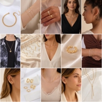 Sacs surprise de mode en gros : Ensemble complet de bijoux (collier, boucles d'oreilles, bracelet, chaîne de cheville, bague) – Cadeau amusant à déballer pour elle