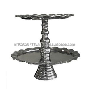 Support à gâteau en métal noir mat pour présentoirs de boulangerie de décoration de cuisine contemporaine ou accessoires de photographie de dessert professionnels - Product Image 4