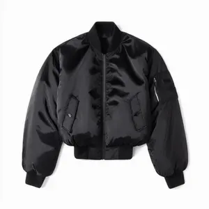 แจ็คเก็ตบอมเบอร์ผู้ชายแบบใหม่ปี 2025 ขายส่ง ผลิตตามสั่ง ผ้าโพลีเอสเตอร์ 100% สวมใส่สบาย เหมาะสำหรับกิจกรรมกลางแจ้งในฤดูหนาว - Product Image 1