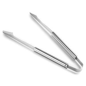 Pinze per barbecue in acciaio inossidabile con manico lungo resistenti al calore per grigliare e cucinare - Product Image 1