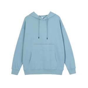 Vente en gros Pulls à capuche Impression personnalisée Coton Sweats à capuche unisexes Uni Épais Surdimensionné French Terry Sweats à capuche personnalisés - Product Image 6