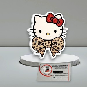 Soportes de Acrílico para Pestañas Hello Kitty, Accesorios para Pestañas, Impresión de Logotipo Personalizado, Soporte de Extensión con Forma de Flor y Diamante - Product Image 1