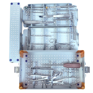 Kit de petits fragments orthopédiques en acier inoxydable avec plaque de blocage, instruments chirurgicaux à alimentation manuelle, certifiés CE, Classe Chirurgicale - Product Image 1