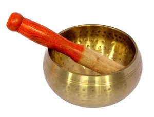 Cuenco Tibetano Hecho a Mano con Golpeador de Madera, Cuenco de Meditación y Oración, Instrumento Budista de Sanación por Sonido para Yoga y Mindfulness - Product Image 6