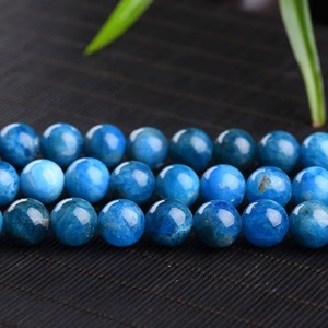 Cuentas de Apatita Natural de Primera Calidad, Cuentas Redondas de Apatita Natural para Hacer Joyas, Pulseras y Collares DIY - Product Image 2