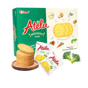 HALAL Atela 342G Galletas de verduras crujientes Caja de bajo contenido de grasa Embalaje Salado Sabor dulce Producto de FMCG de Vietnam Precio barato - Product Image 2