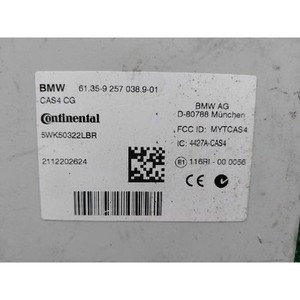Module de commande du système d'accès à la voiture (CAS) pour Série 5 2009-2013, d'occasion, OEM 9257038 - Product Image 4