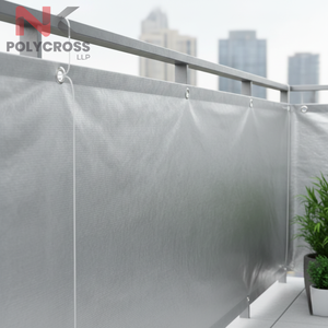 Voile d'ombrage en polyéthylène haute densité pour balcon, toile pare-soleil résistante aux UV, écran d'intimité, pare-vent, anti-poussière, toile d'ombrage extérieure - Product Image 4