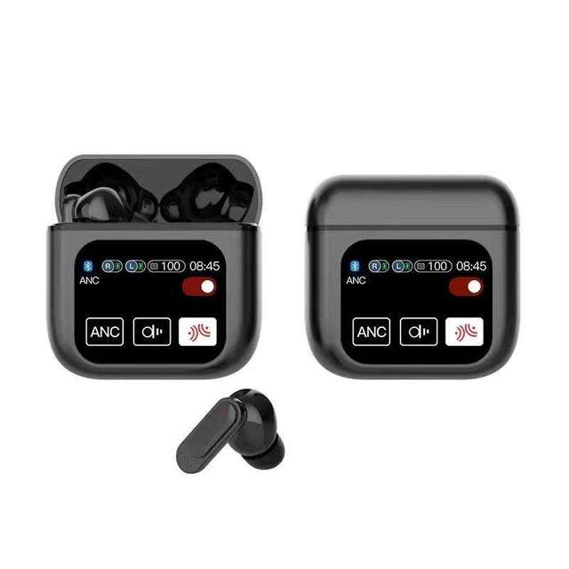 Factory SE60 ANC TWS Earphones with LCD Touch Screen True Wireless Sport Earbuds Noise Cancelling Headphones Enclosure