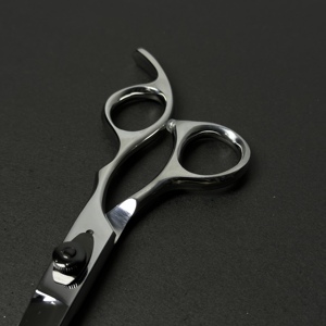 Hair Styling Tools Long & Short Handle Ergonomic Barber <b>Scissors</b> Stainless Steel Sharp Straight Blade Non Slip Barber <b>Scissor</b> - Product Image 4