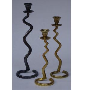 Bougeoir de pilier décoratif en laiton pour décoration de maison et de mariage pour bougeoir en métal de Noël - Product Image 5