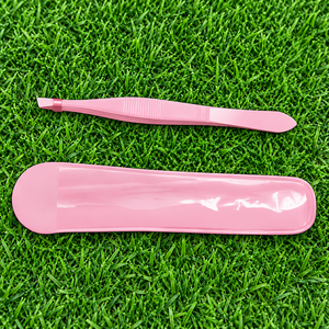 Pince à épiler professionnelle incurvée et inclinée de haute qualité pour la mise en forme des sourcils, couleur et logo personnalisés, 100 % acier inoxydable, vente en gros - Product Image 3