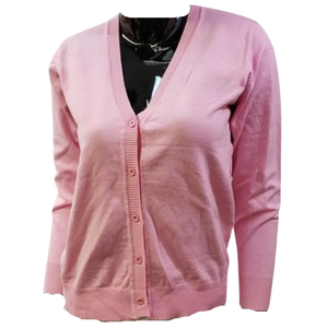 Cardigan pour femme avec logo frontal, léger, en maille douce, à manches longues, pull décontracté pour le bureau, vente en gros OEM, sur mesure en gros - Product Image 4